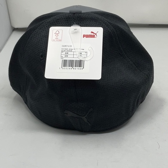 NWT Puma Golf gray/black stretch fit cap, size S/M - Picture 3 of 7